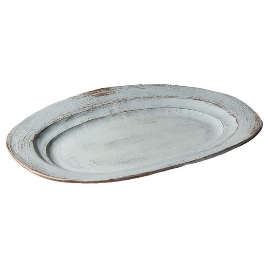 **42X29CM OVAL PLATTER LT BLUE CC 5533103