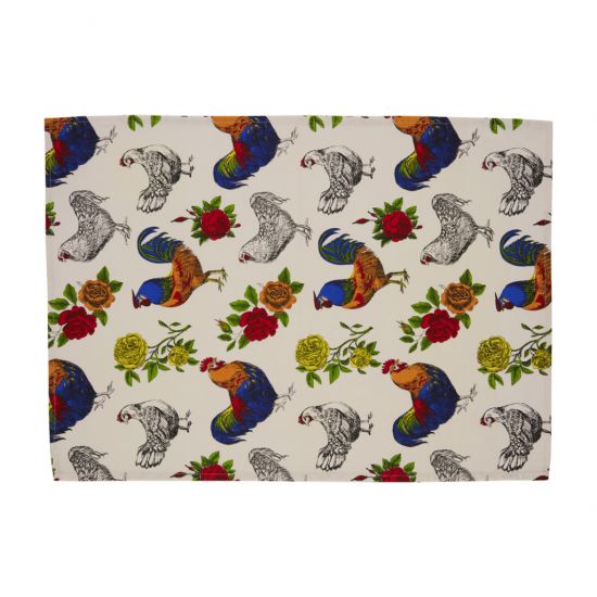 TEA TOWEL ROOSTER 50X70CM CC CS-850004-1